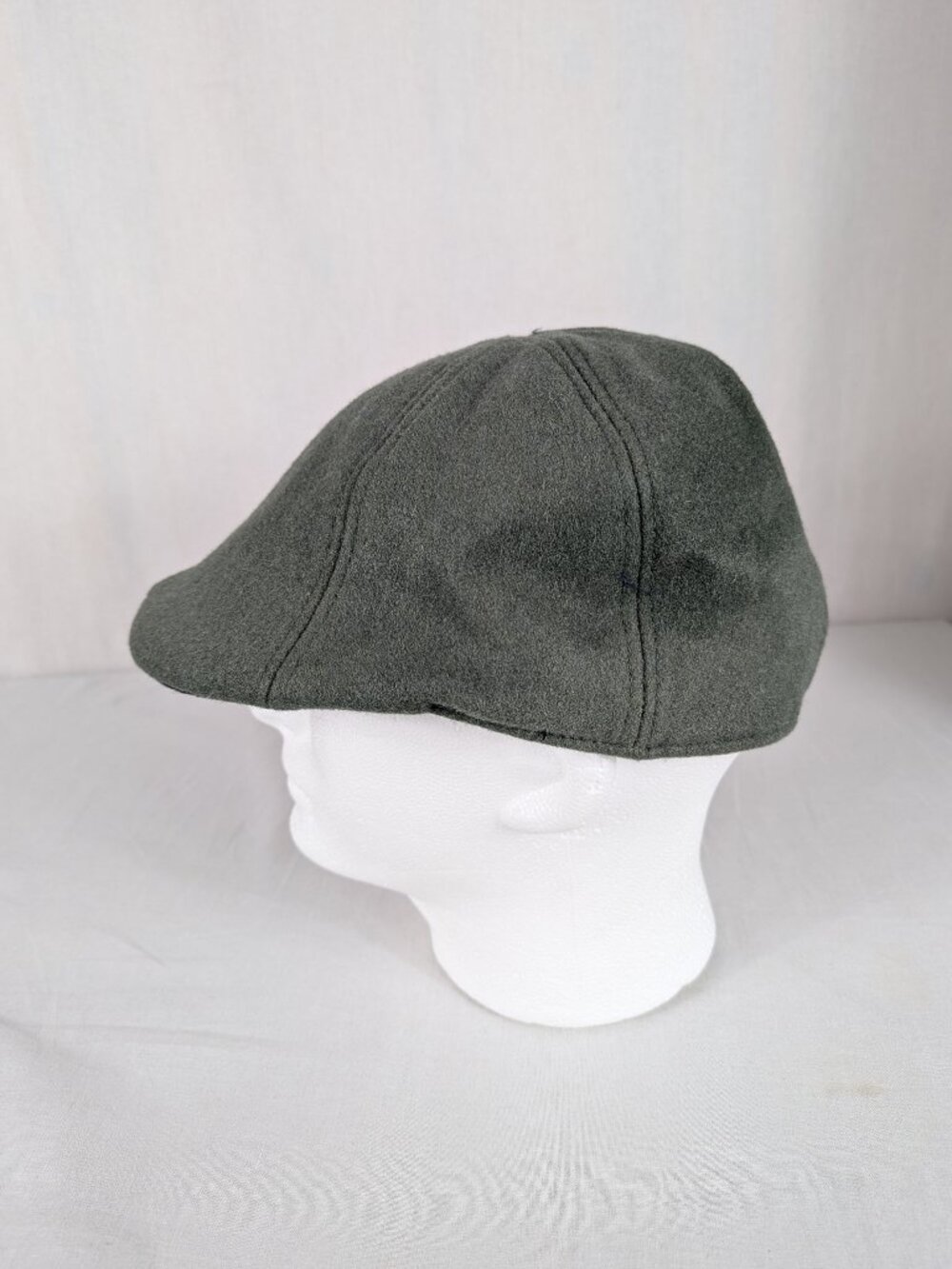 Boston Scally Company Gray Hat 6-Panel Newsboy Cap Wool Blend Shamrock Mens XL